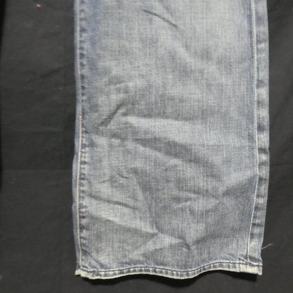 7 FOR ALL MANKIND | Bootcut | size 36 | Distressed Faded Blue Denim - Picture 9 of 16